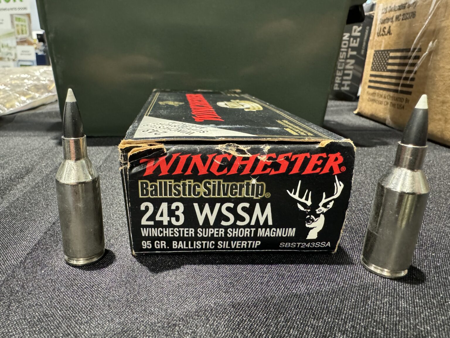 243 WSSM Winchester Ballistic Super Short Mag Silvertip 95 Grain 20 ...